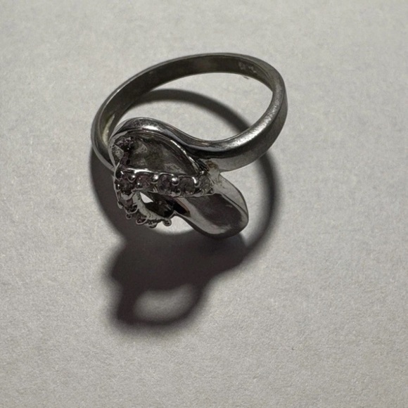 Sterling Silver .925 Flip Flop Sandal Ring – Unique Beach Style Sz 6 -approx - Picture 5 of 6
